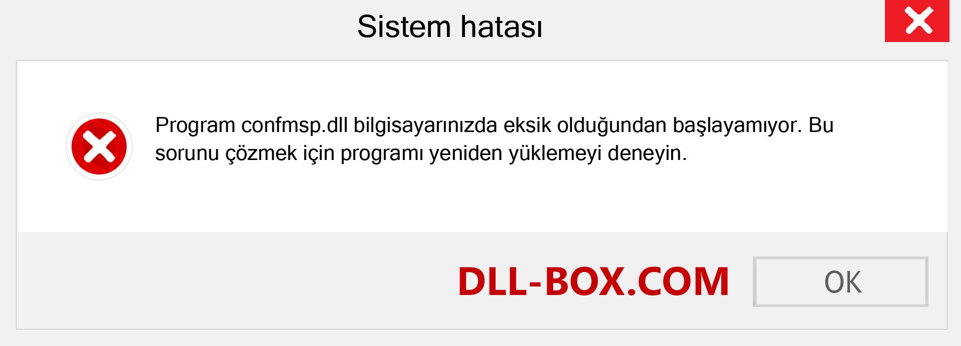 confmsp.dll dosyası eksik mi? Windows 7, 8, 10 için İndirin - Windows'ta confmsp dll Eksik Hatasını Düzeltin, fotoğraflar, resimler